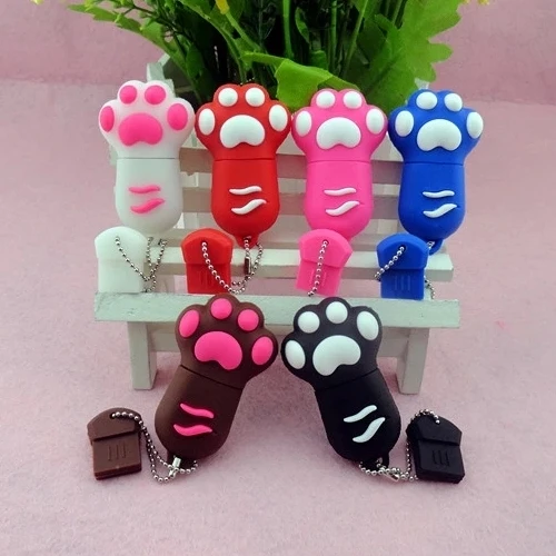 Usb флеш накопитель в виде кота с когтями 128 ГБ 8 16 32 ГБ|32gb pen drive|storage usbkey pendrive |