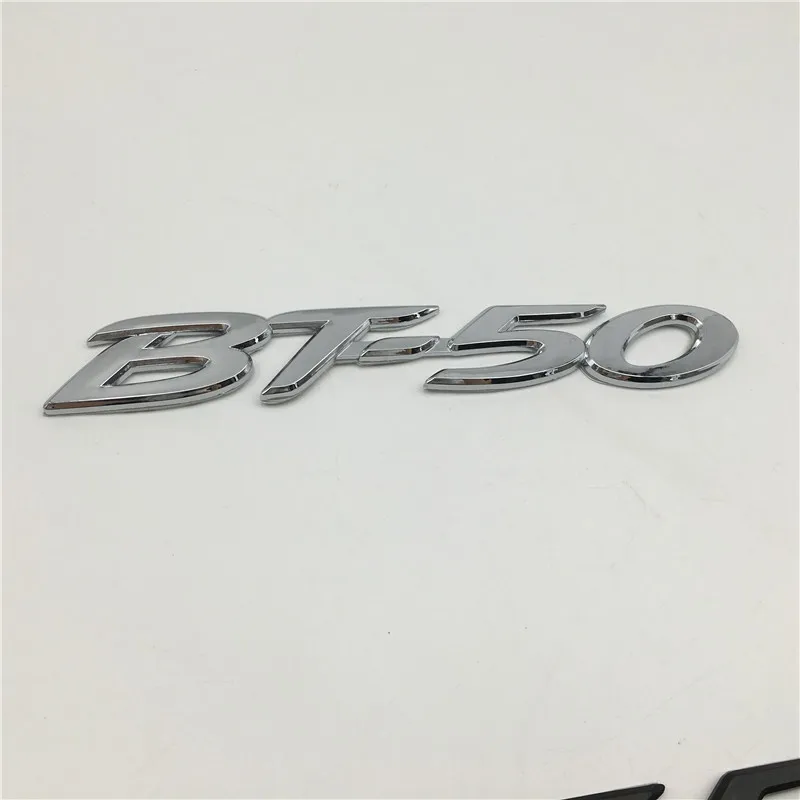 Silver Черный карбон/серебро/черный для Mazda BT50 BT-50 эмблема задний багажник значок Логотип Наклейка Автомобильные аксессуары - Название цвета: Silver