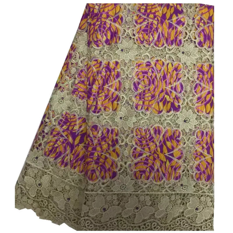 Оптовая продажа 5 двор/pc Лидер продаж Высокое качество Африканский гипюр шнур