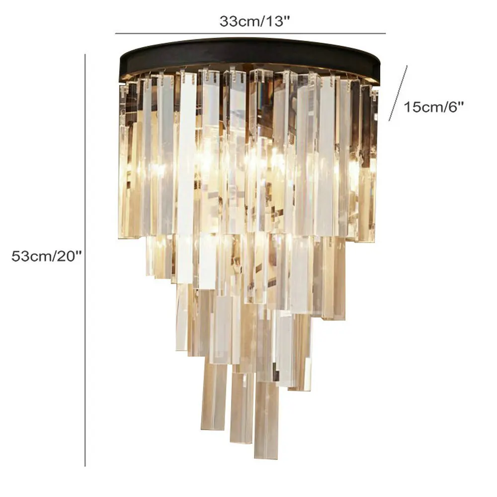 Хрустальные настенные светильники винтажное домашнее освещение настенная лампа