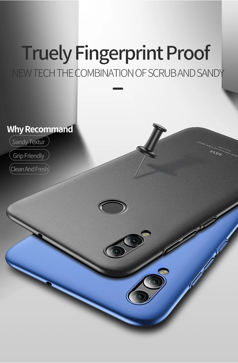 Тонкий чехол s для Honor 8X, жесткий легкий Чехол из поликарбоната, Ультратонкий матовый чехол для huawei Honor 8X Honor 8X Max 7X 6X, чехол для телефона