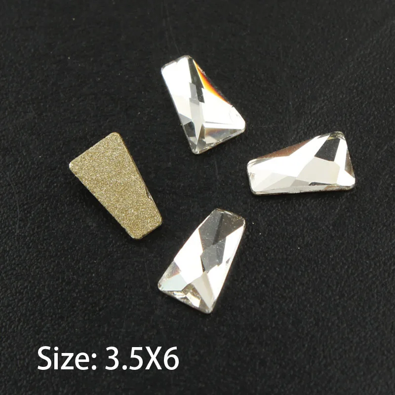 T shape 3x6mm Горячая Распродажа украшение для ногтей ювелирное изделие на ногти стразы кристаллы дизайн ногтей искусство стразы 34 стили Необычные хрустальные камни 30/100 шт для 3D нейл-арта украшения - Цвет: T shape 3x6mm