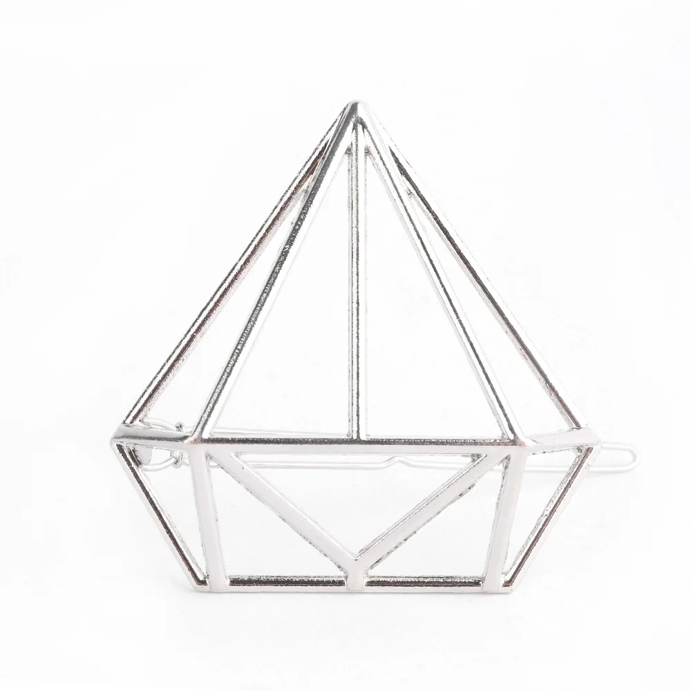 Silver Diamond 1 шт. Женский Золотой/Серебряный лист/Кот/алмазное перо заколка для волос Инструменты для укладки волос орнамент аксессуары - Цвет: Silver Diamond