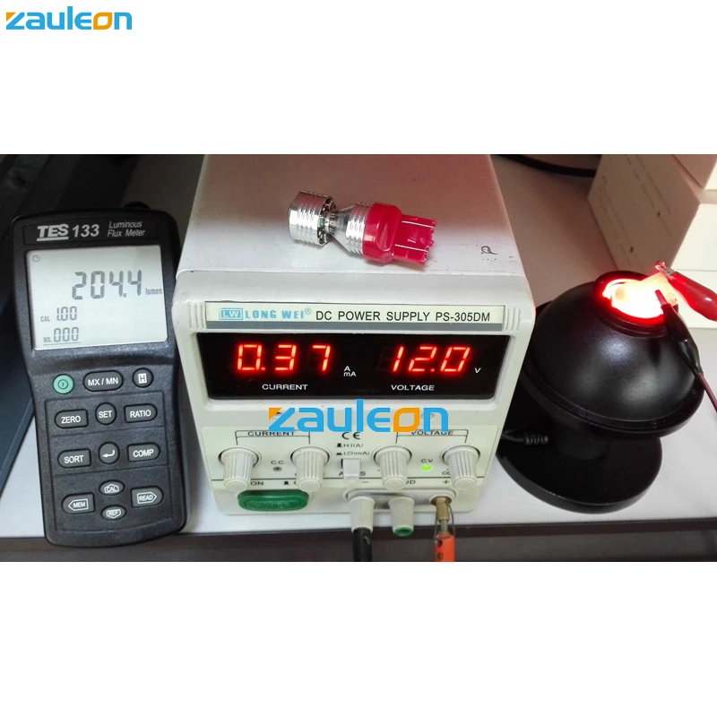 Zauleon 2 шт. T20 7440 7441 W21W красный светодиодный фонарь для замены автомобиля Высокая