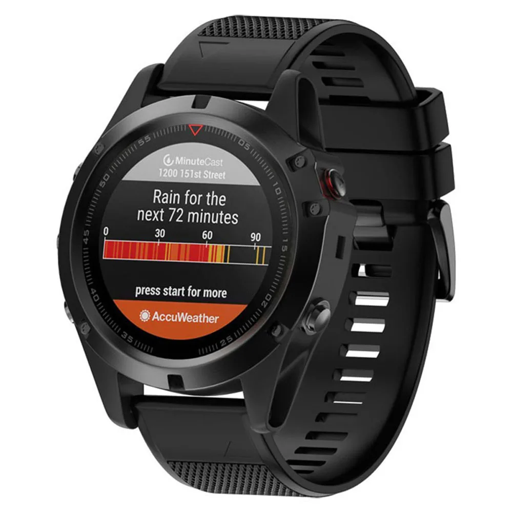 Ремешок для часов Centechia для Garmin Fenix 5X/Fenix 3/Fenix 3 HR сменный мягкий силиконовый ремешок для часов GDeals - Цвет: Color 1