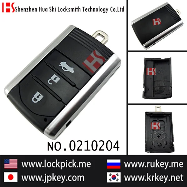 Высочайшее качество оригинальный автомобиль 3 умную кнопку дистанционного ключа