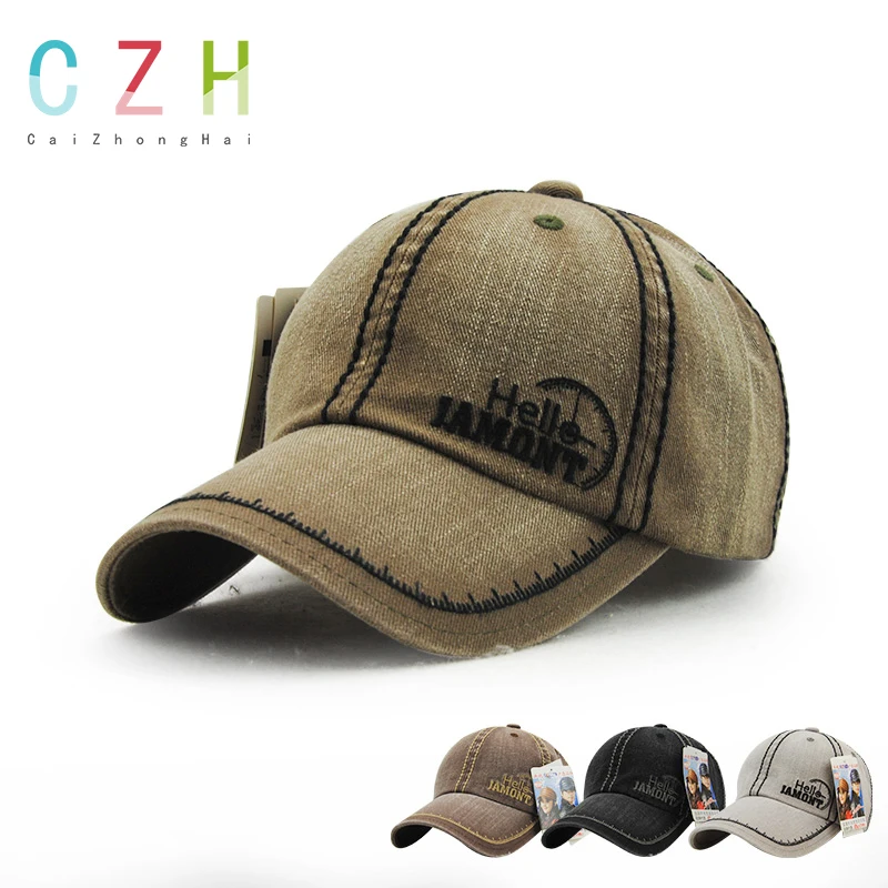CaiZhongHai / SK37 Letter Adjustable Baseball Caps Cotton Fashion Korean Snapback Men And Women Casual Sun Hat | Аксессуары для