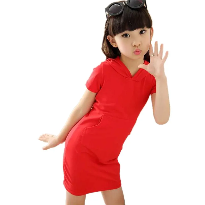 Cheap Cotton Girls Dress Kids Toddler Tutu Baby Clothes Summer Beach Dresses Girl Teenager Vestidos Casual Children Clothing | Детская
