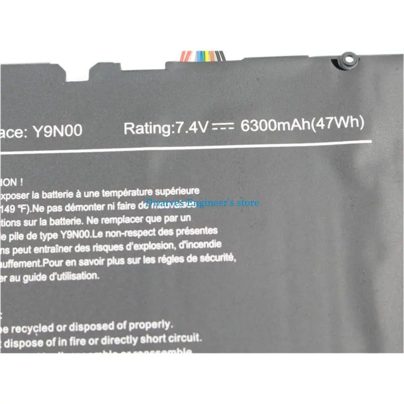 Литий-полимерный Y9N00 Аккумулятор для ноутбука Dell XPS12 9Q23 DELL XPS 13 XPS 13-L321X 3H76R 489XN C4K9V Y9N00 Аккумулятор 7,4 V 6300mAh 47Wh