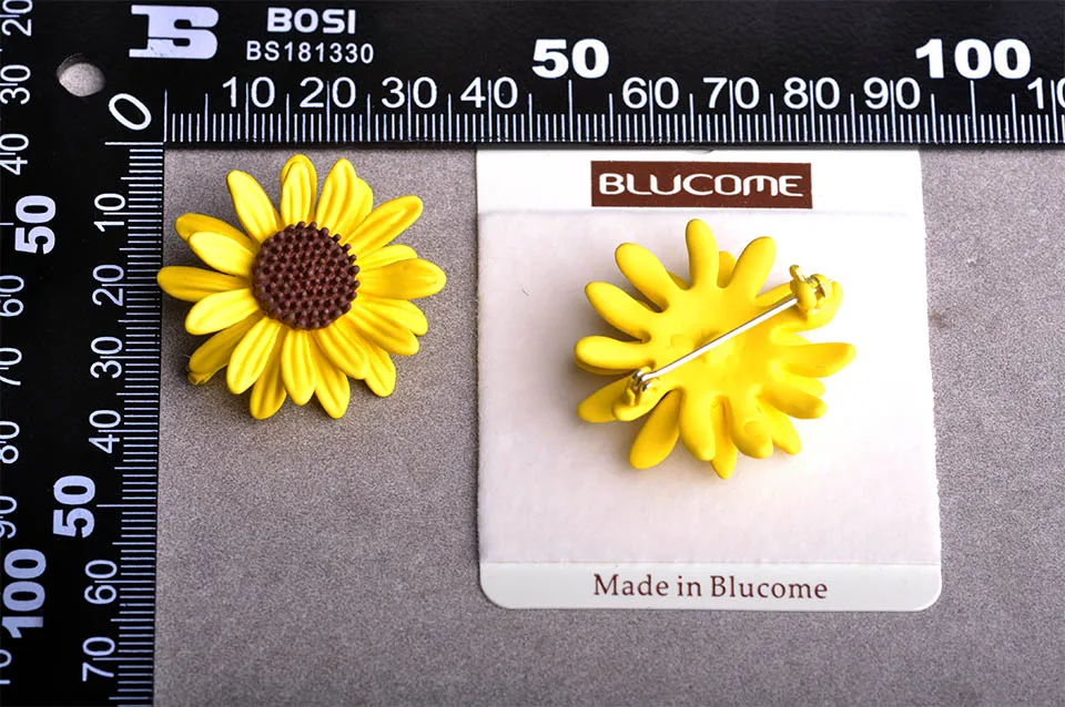 Blucome Желтый Подсолнух Теплые Значок Броши Pin Для Женщин Симпатичные Ювелирные Эмали Брошь Дети Прекрасный Рюкзак Кулон Кардиган Клипы брошь бижутерия