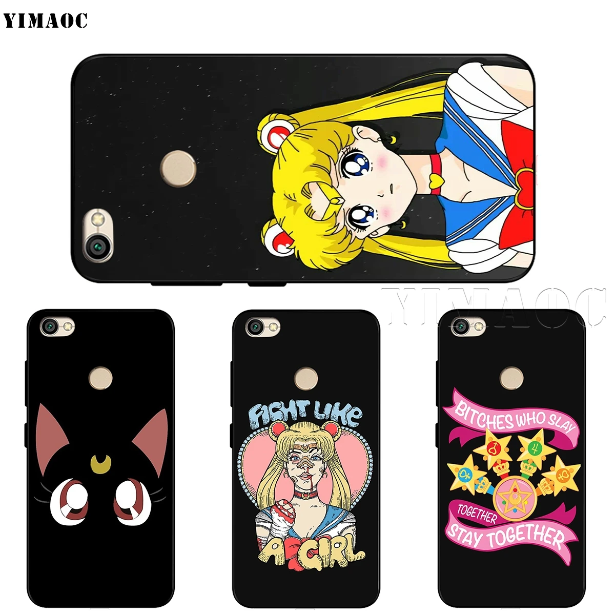 Мягкий ТПУ чехол YIMAOC Sailor Moon для Xiaomi Redmi mi Note MAX 3 6 6A 7 mi 6 mi 8 9 se a1 a2 Pro Lite go pocophone f1