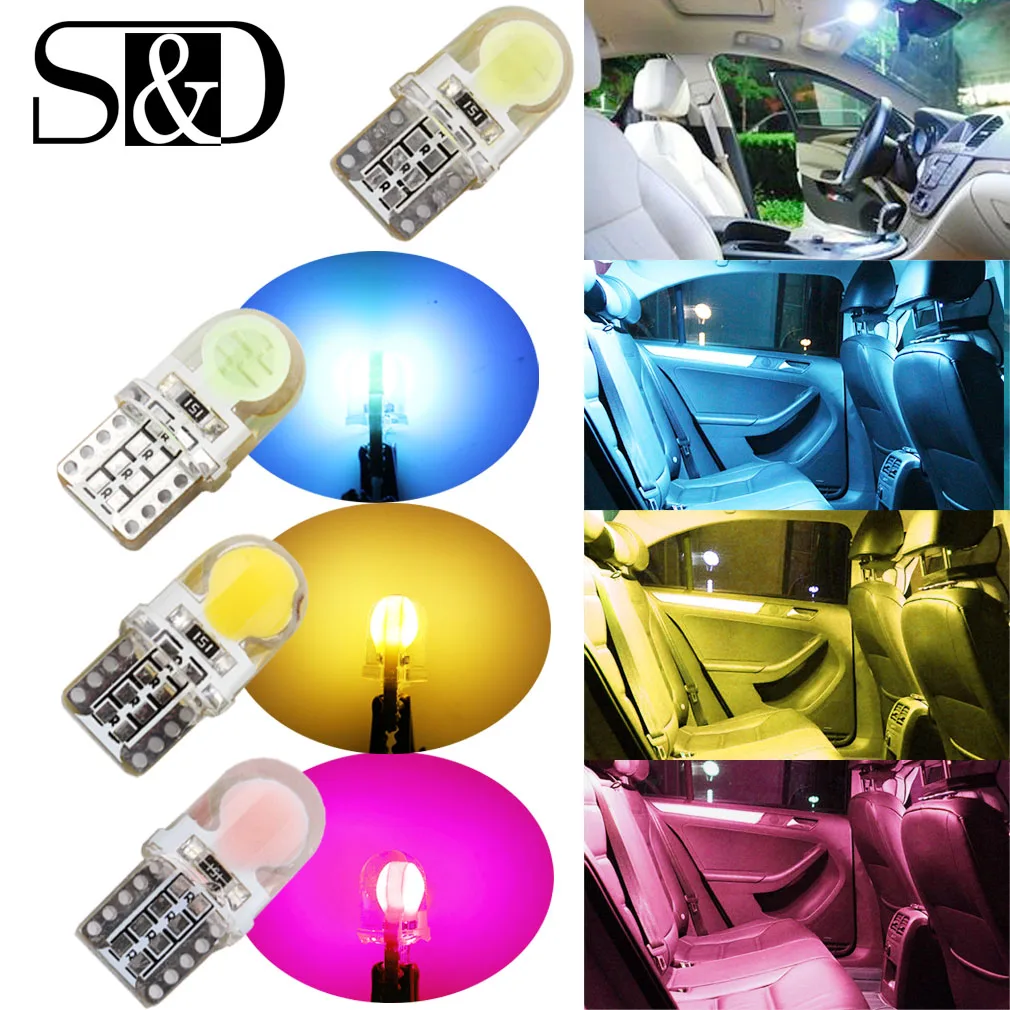 6 шт. Автомобильные светодиодные лампы T10 194 168 W5W COB 8 SMD|led bulb t10|car led bulbbulb t10 |