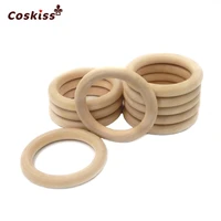 25mm 68mm0 98 2 6720pcs nature wooden ring teether montessori baby toy organic infant teething toy accessories necklace