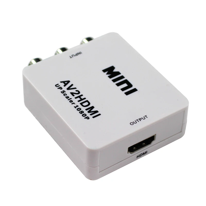 Преобразователь сигнала RCA2HDMI AV в HDMI1080P AV2HDMI Mini HDMI преобразователь для ТВ VHS VCR DVD