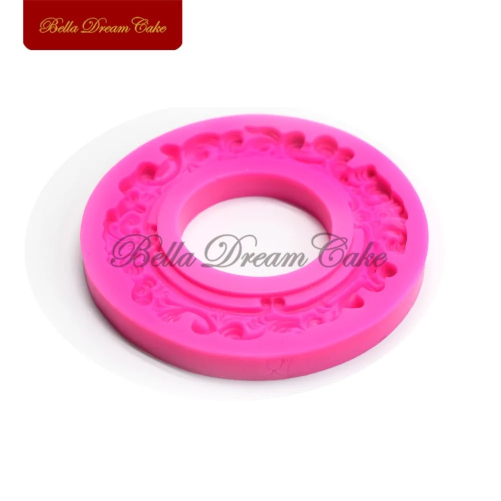 Винтажная круглая силиконовая 3D форма для украшения печенья|mould for|baking mouldmoulds for