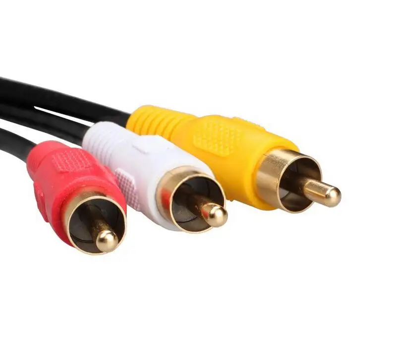 AIFFECT 1 м высокое качество 3 RCA кабель Папа-папа DVD Аудио Видео ТВ АВ позолоченный |
