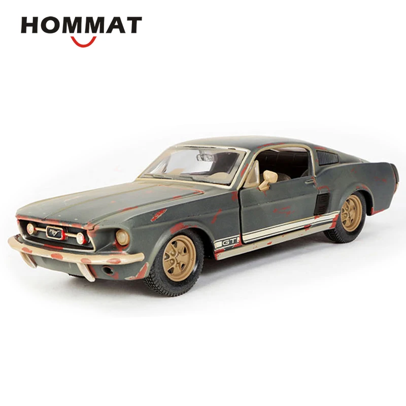 Gray Hommate Maisto 1:24 Ford Mustang GT 1967 старые друзья сплав модель автомобиля игрушка литая модель автомобилей модель автомобиля коллекционный подарок - Цвет: Gray