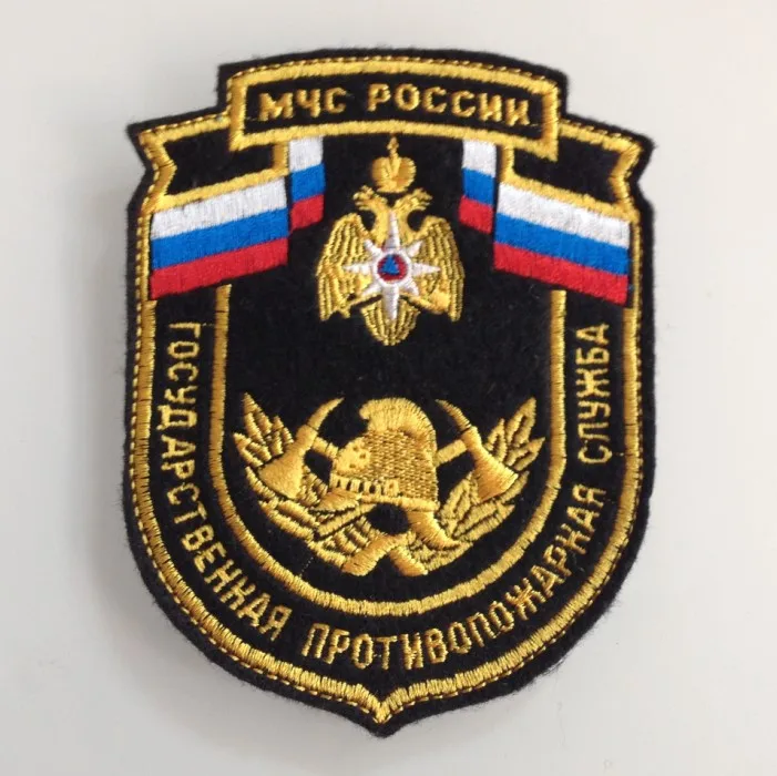Оригинальная русская военная Боевая нашивка пожарная вышивка 3D армейские