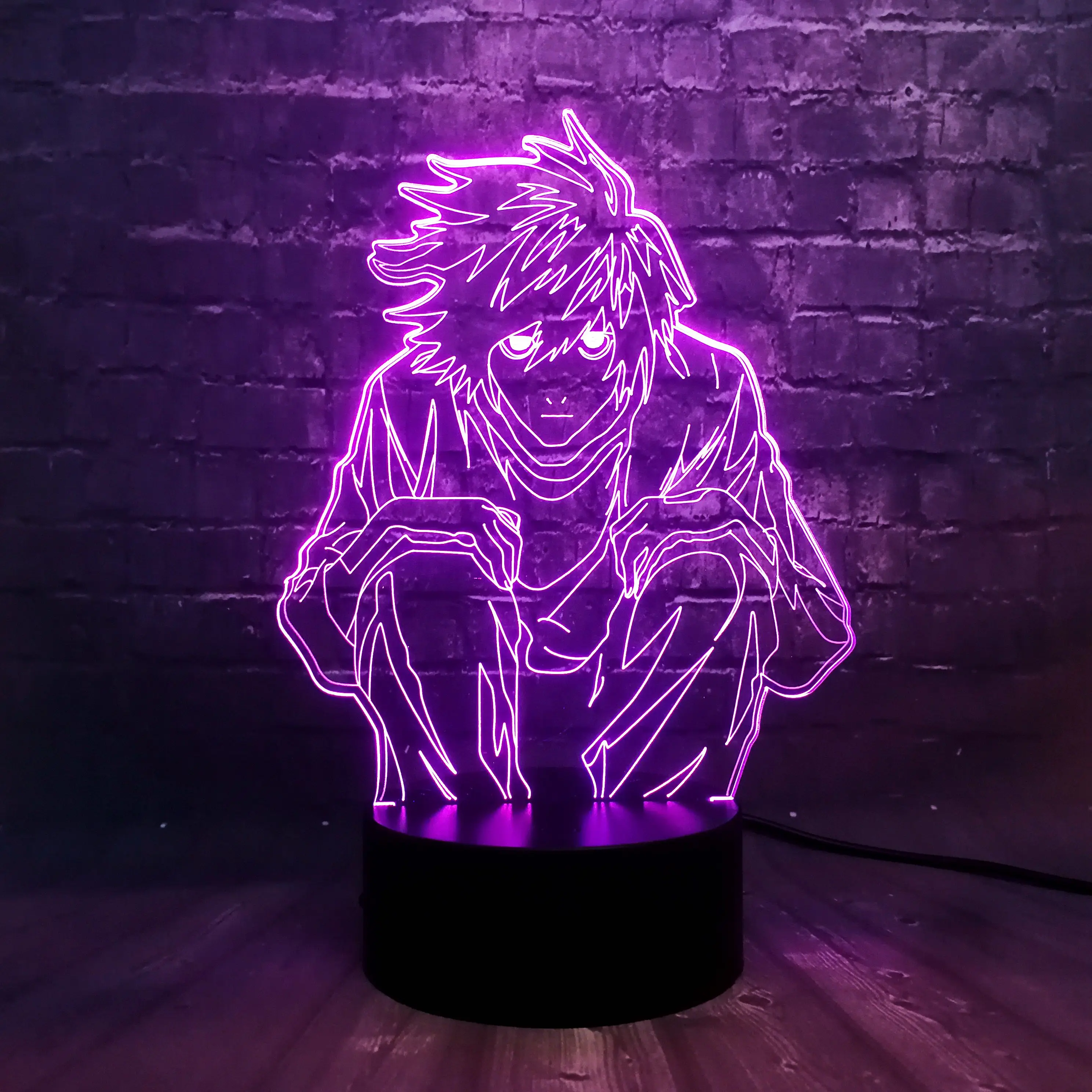 Японский комикс тема Death Note классная фигура L Lawliet креативный мультфильм ночник