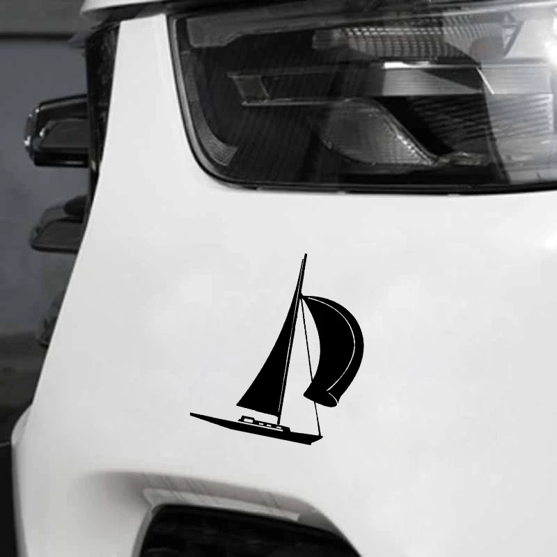 Интересная виниловая наклейка QYPF 14*16 4 см для корабля лодки океана парусника
