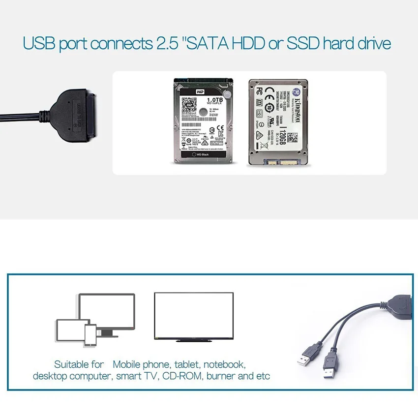 Переходник с USB 3 0 (5 Гбит/с) SATA 22 контакта | Компьютеры и офис
