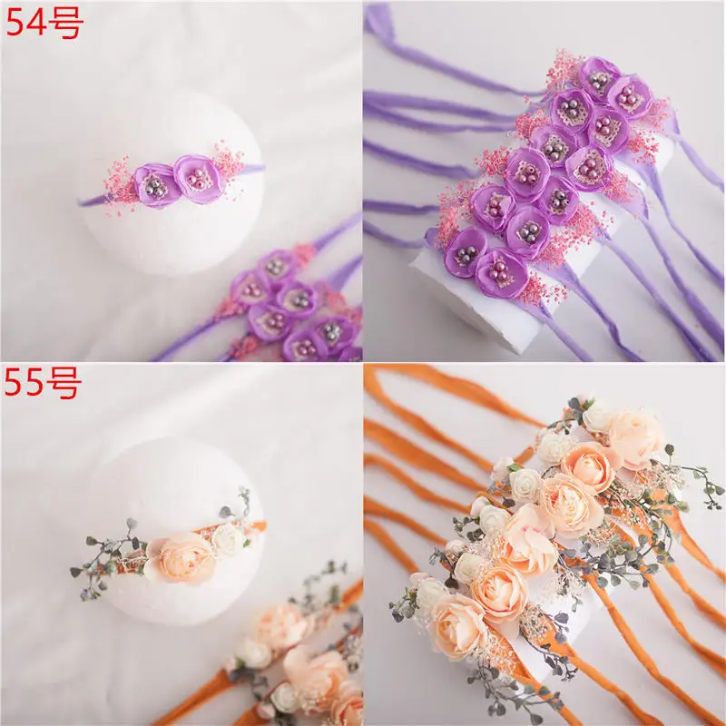 

Wecute New 1pc Baby Girl Hair Accessories Headdress Newborn Photography Props Infant Kids Nylon Headband Handmade Photo Headwear