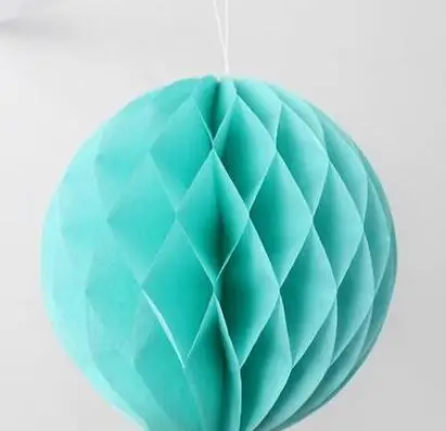 Tiffany blue 1 шт./лот несколько размеров Бумага вафельная шары фонарь День рождения украшения детей baby shower рождественские украшения для дома - Цвет: Tiffany blue