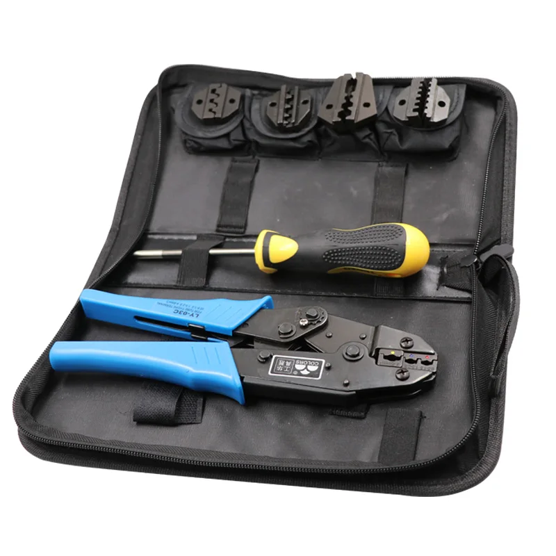 Цветные LY 03C Обжимной набор кабельный резак щипцы ручные инструменты обжимные