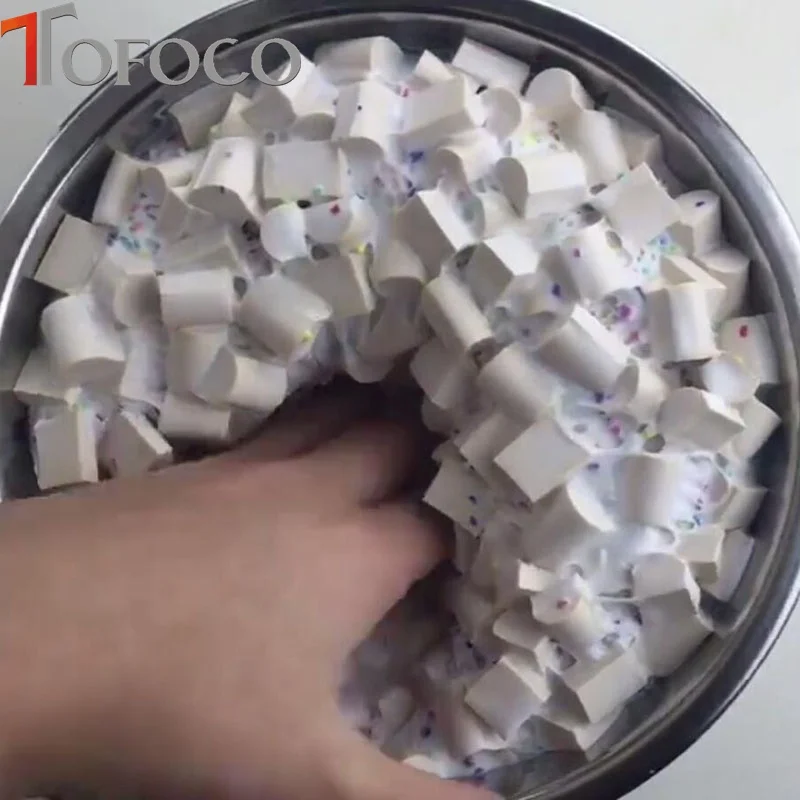 TOFOCO DIY Slime Губка аксессуары Игрушка полоса поставки слаймов наполнитель