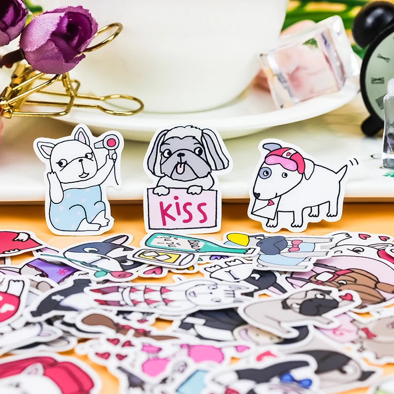 41 шт. наклейка на собаку животное для багажа скейтборда телефона ноутбука