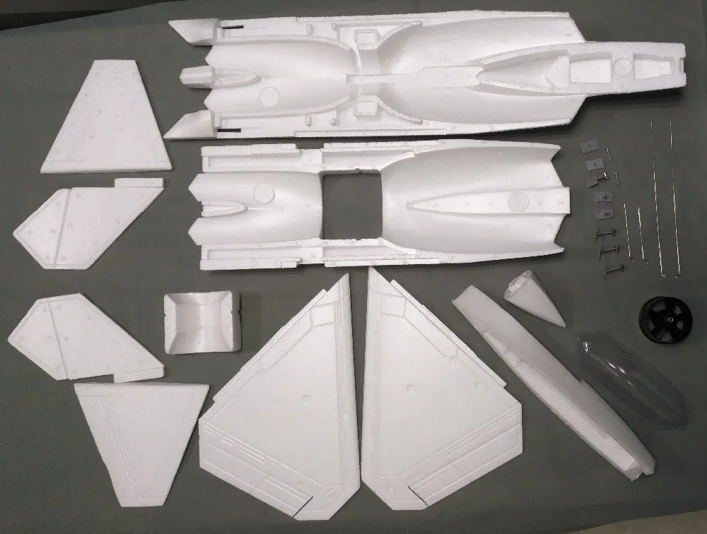 EPO F22 50 мм электрическая RC модель реактивного самолета в разобранном виде белый комплект