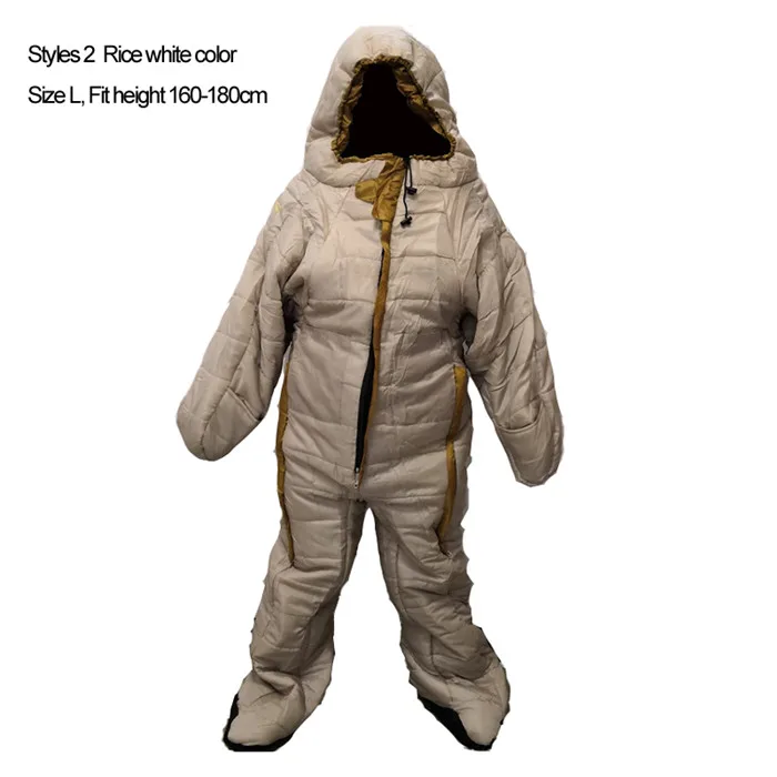 Style 2 Size L Спальный мешок гуманоида для взрослых, вес 1,9 кг, для кемпинга, отдыха в помещении, для использования на осень и зиму, 2 размера - Цвет: Style 2 Size L