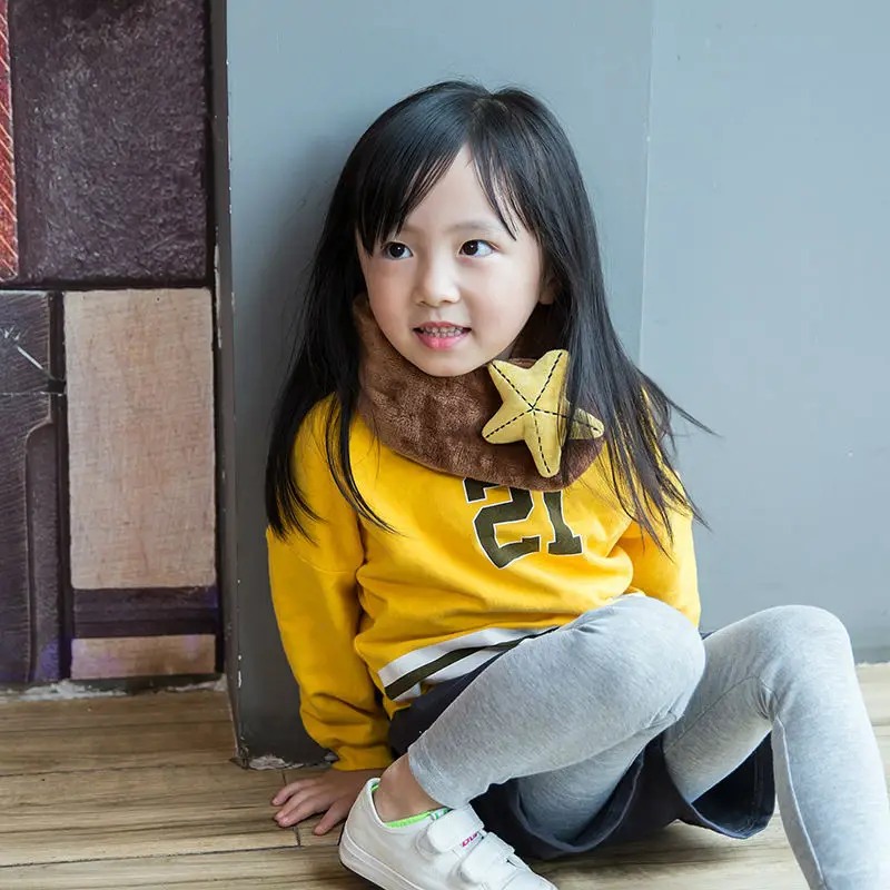 baby winter warm girls scarf kids children's rings stars thicker boys scarves 6 years | Тематическая одежда и униформа