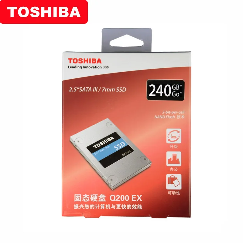 Оригинальный TOSHIBA 240 ГБ Внутренний твердотельный накопитель Q200 EX 480 Гб MLC жесткий