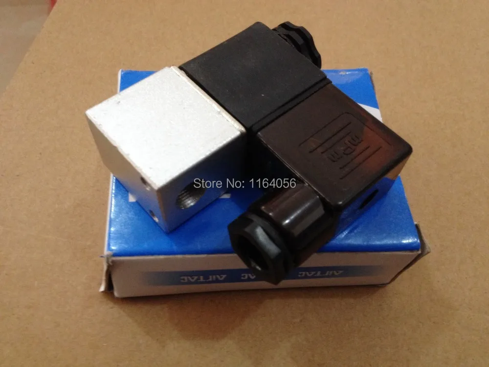 1x 2V025 06 24V DC 2 порта 2Pos 1/8 &quotBSP нормально закрытый Соленоидный клапан со