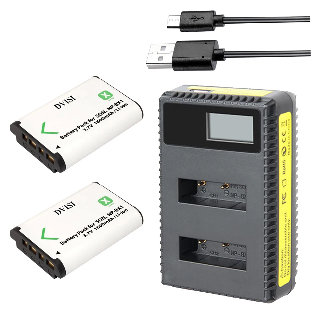 2 шт. аккумуляторы для Sony DSC RX1 RX100 AS100V M3 M2 HX300 HX400 HX50 HX60 GWP88|np bx1 battery|np bx1charger sony np-bx1 |