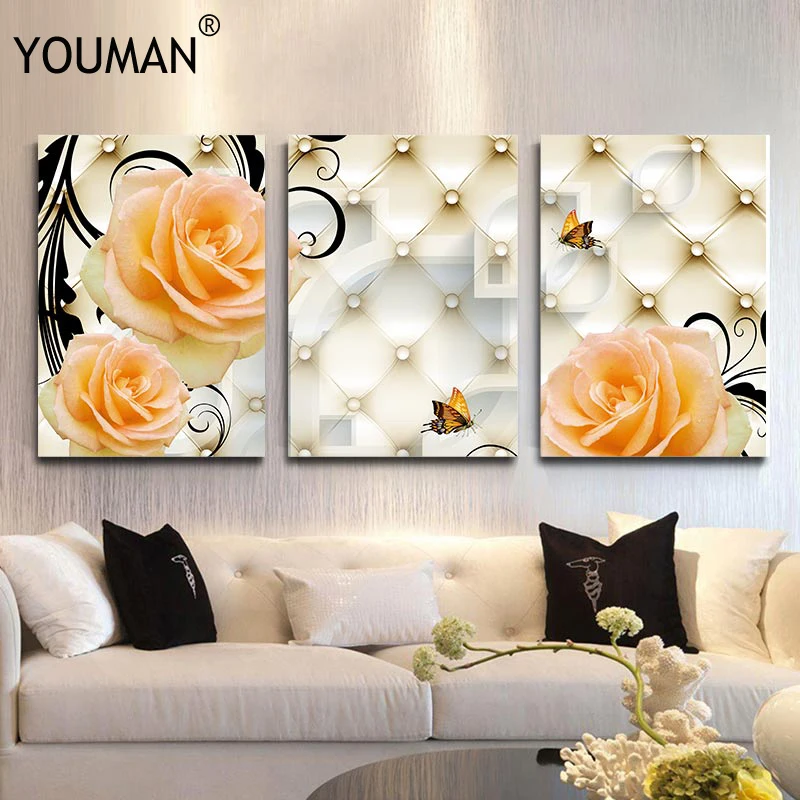 

Китайские обои, цветок, скандинавские плакаты и принты, искусство стен, картины для гостиной, обои, Декор