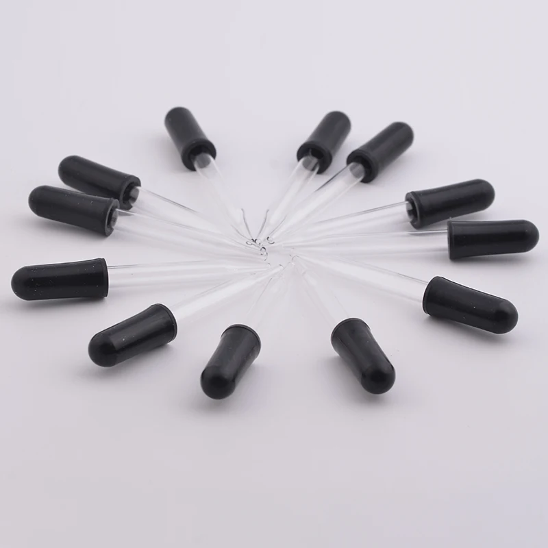 

100pcs/lot 7*58mm glass droper perfume drop makeup drop water drop