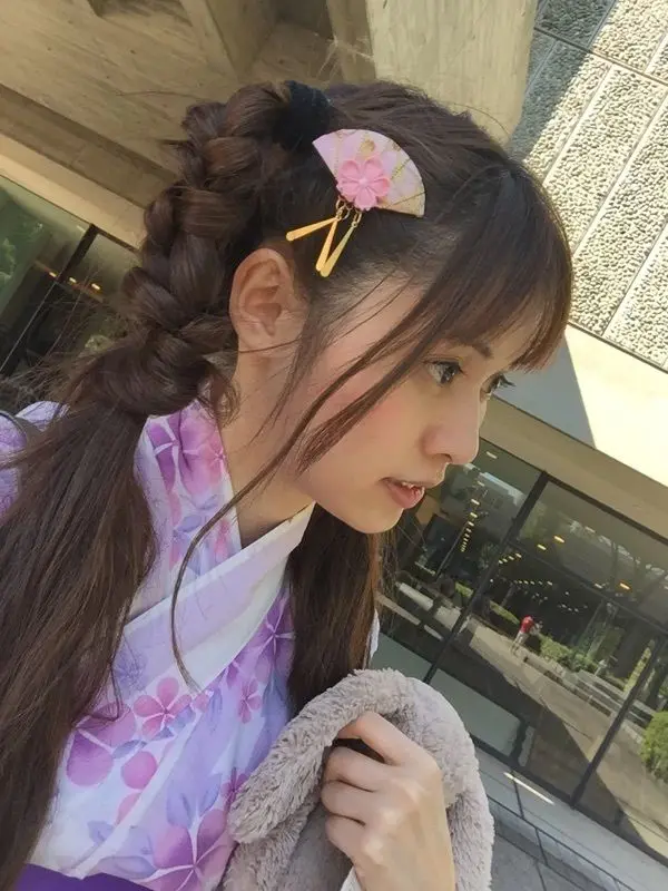 Японский цветочный головной убор сакуры клип Haripin волос кимоно Yukata Ленточки