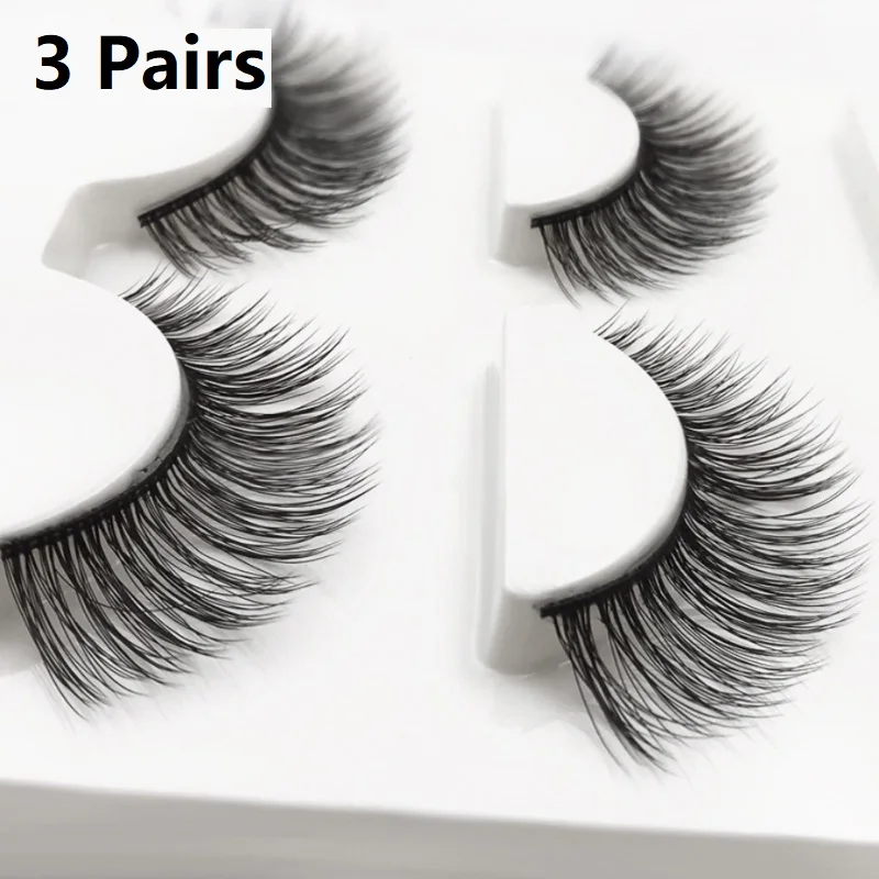 Ресницы норковые Длинные для наращивания 3 пары | Красота и здоровье