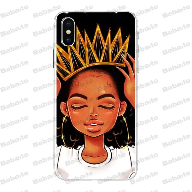 Babaite Queen афро меланин поппин черный девушка чехол для телефона iPhone X Xs Xr XsMax 7 7plus 8