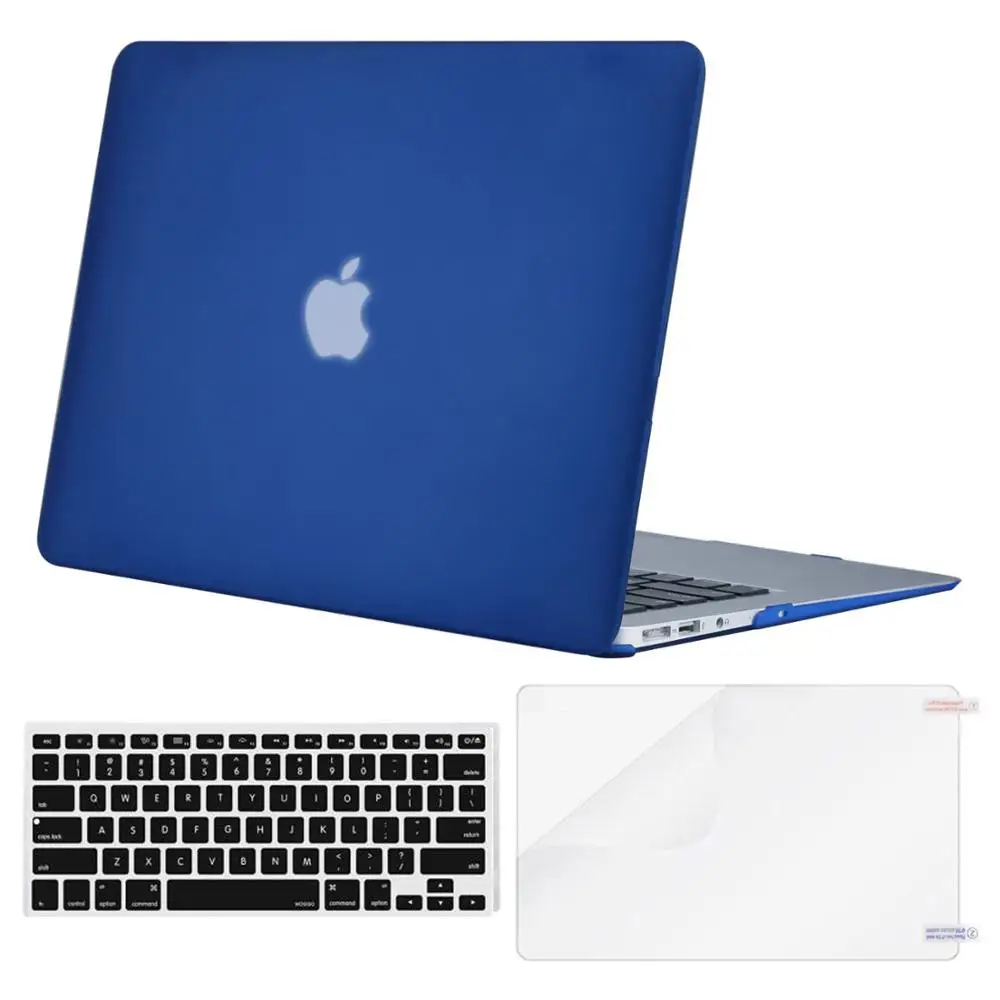 Matte Royal Blue Чехол для ноутбука MOSISO для Apple MacBook Air 13 дюймов A1466 матовый чехол для ноутбука Macbook Pro Retina13 A1502/A1425+ чехол для клавиатуры - Цвет: Matte Royal Blue