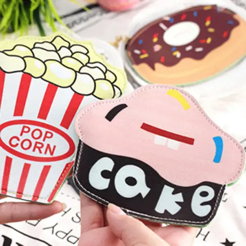 Милый женский кошелек из натуральной кожи Дамский футляр для монет и ключей на