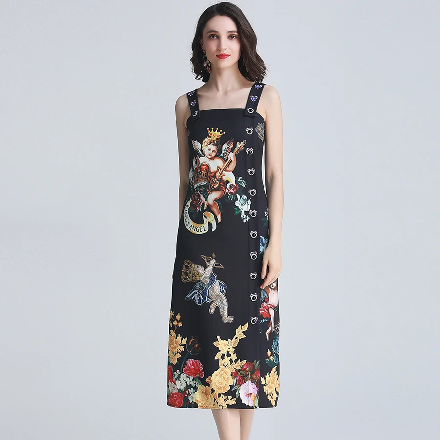 AELESEEN люкс Bodycon Для женщин летние платья 2019 без рукавов Мода квадратный рукавом