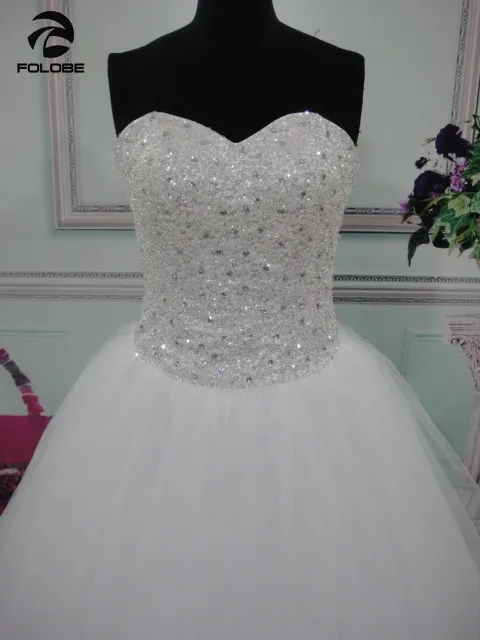 Vestidos De Noiva princesa наличии белый/слоновой кости без бретелек Бисер блестками