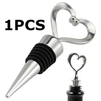 1pcs elegant heart shaped red wine champagne collection wine bottle stopper twist 301 0606