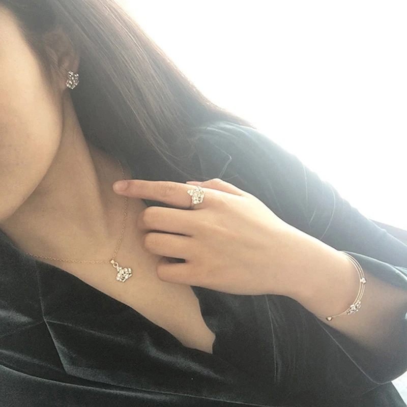 5 шт./компл. ювелирный набор из сплава ожерелье с подвеской в виде короны +