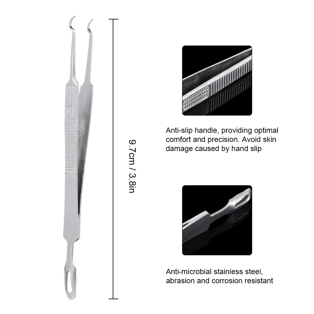 Пинцет Для Удаления чёрных точек на лице нержавеющая сталь | Красота и здоровье