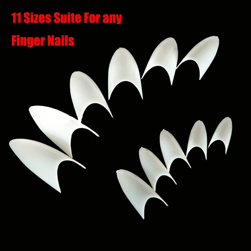 500 шт./упак. Полный Поддельные нейл арта искусственные стилеты накладные ногти