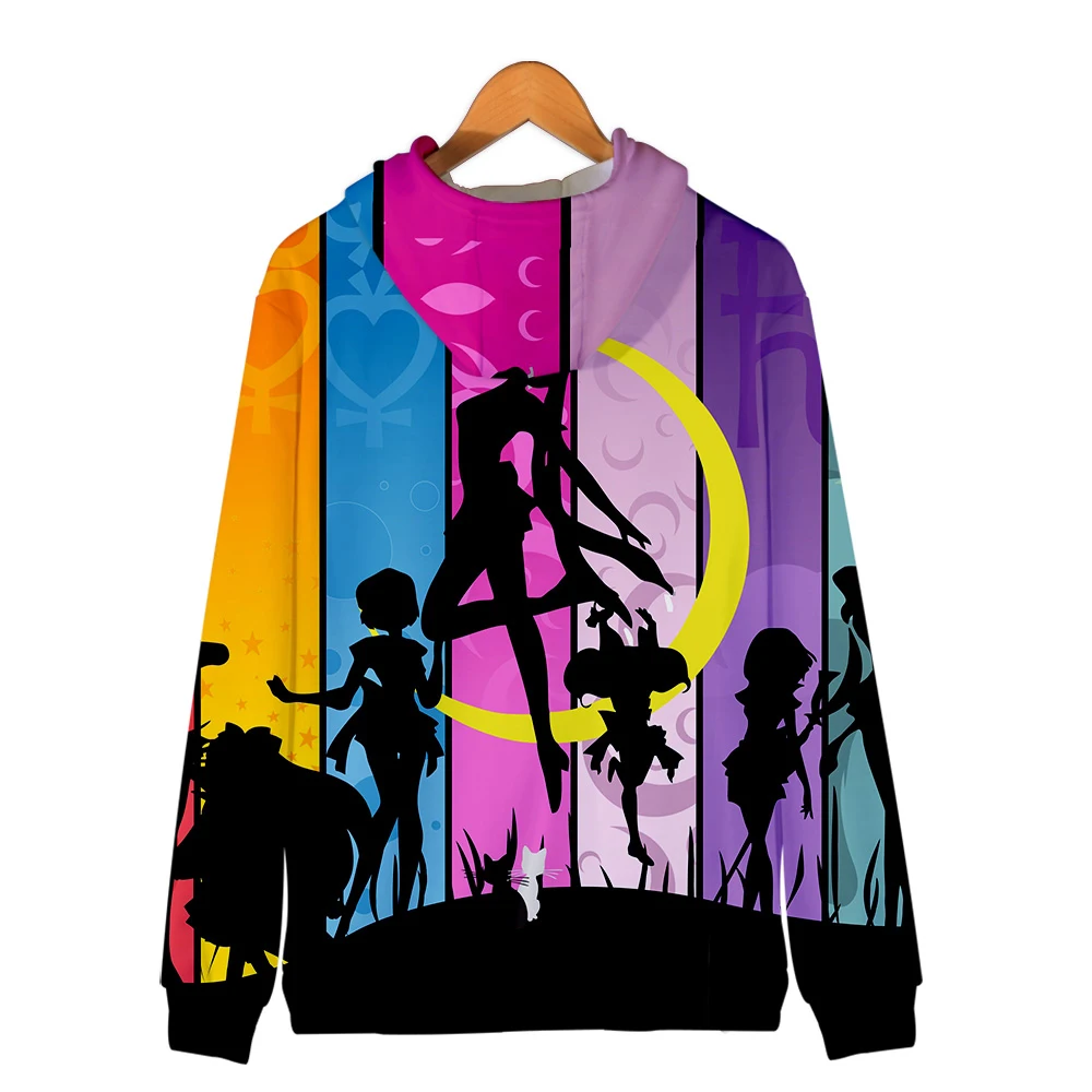 Fashion Zipper Hoodies Sailor Moon 3D Print coat Women's Sailor Moon Hoodies Kawaii high quality Streetwear Zipper Hoodie 4XL